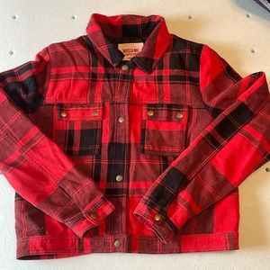 Buffalo Plaid Cropped Jacket